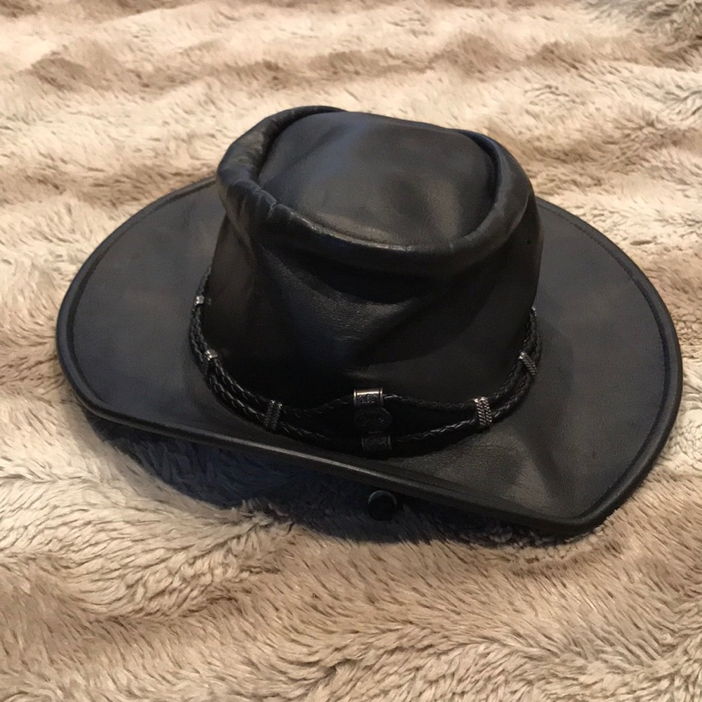 Minnetonka leather cowboy hat